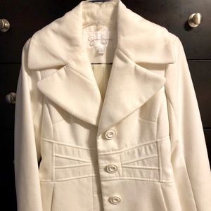 Jessica Simpson cream coat